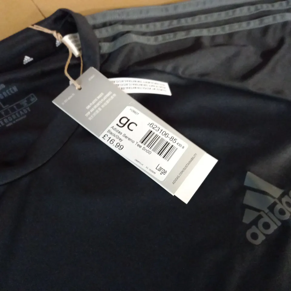ADIDAS PRIME GREEN BLACK T-SHIRT - L