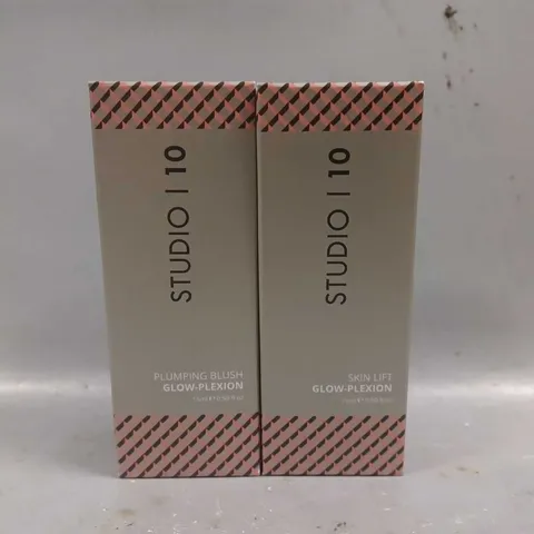 STUDIO 10 PLUMPING BLUSH GLOW-PLEXION 15ML & SKIN LIFT GLOW-PLEXION 15ML 