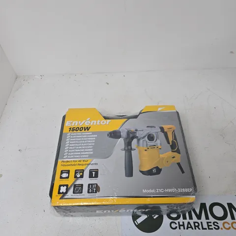 ENVENTOR 1500W ELECTRIC HAMMER – MODEL Z1C-HW01-3288EP, BOXED