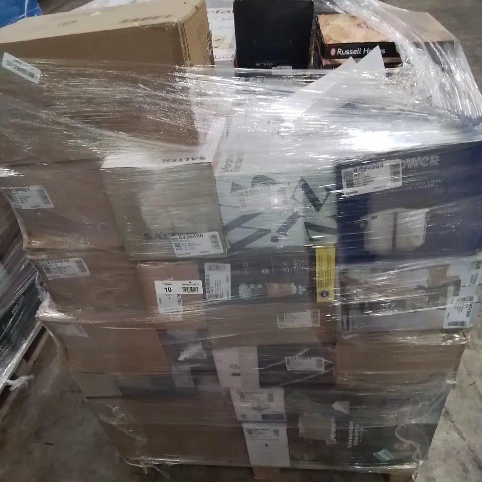 PALLET OF APPROXIMATELY 61 RAW UNTESTED HOUSEHOLD ELECTRICAL TO INCLUDE: