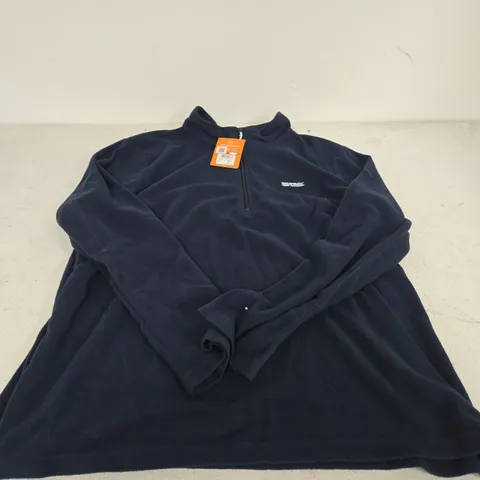 REGATTA GREAT OUTDOORS NAVY FLEECE WITH HALF-ZIP, UK 24
