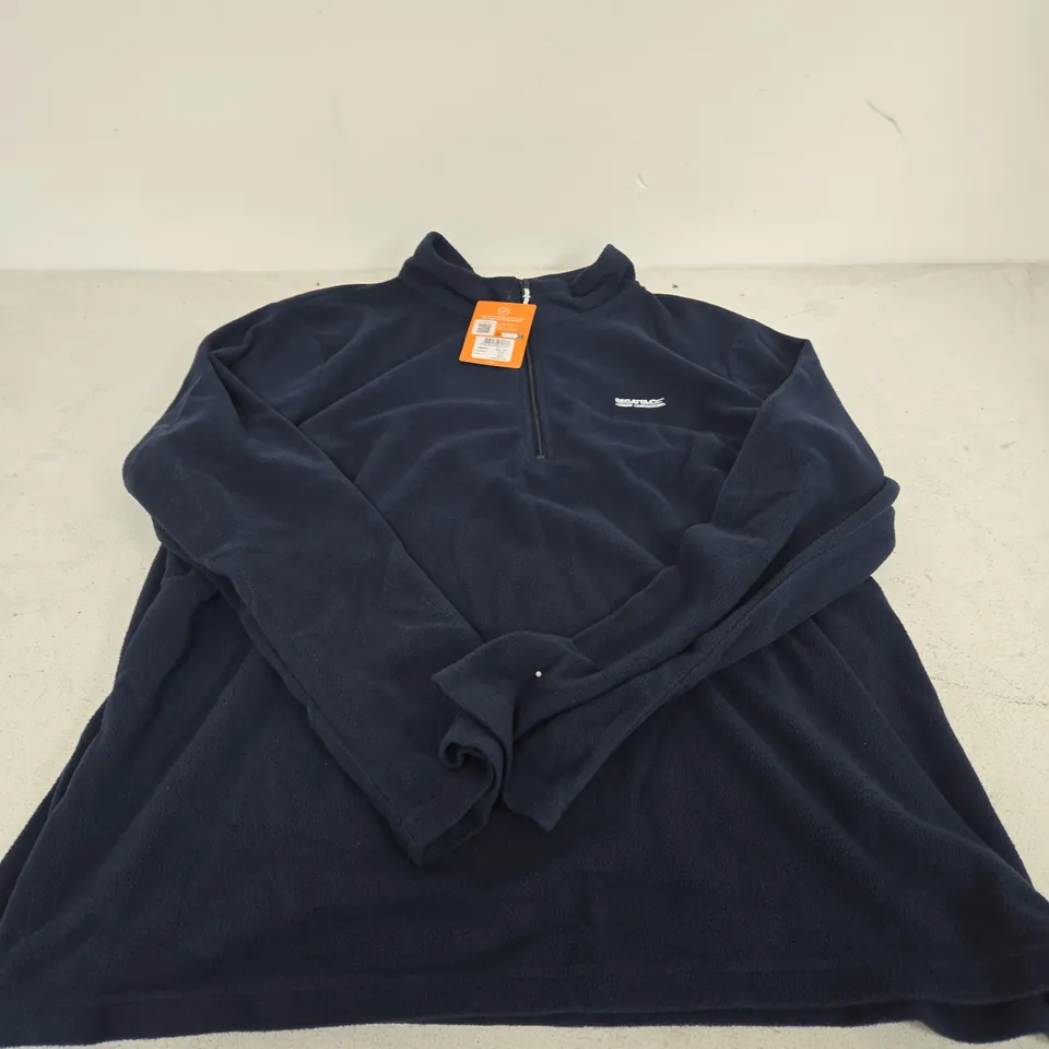 REGATTA GREAT OUTDOORS NAVY FLEECE WITH HALF-ZIP, UK 24