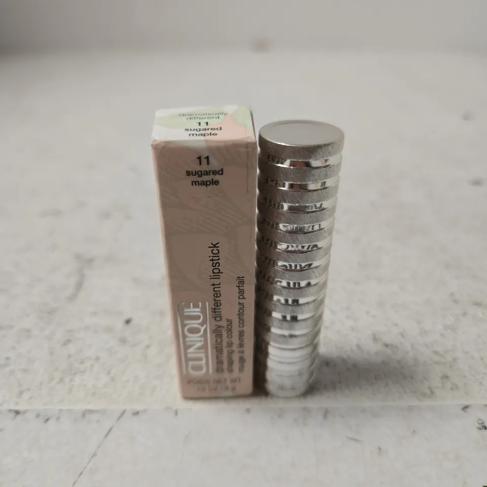 CLINIQUE LIPSTICK – SHADE 11 SUGARED MAPLE (BOXED)
