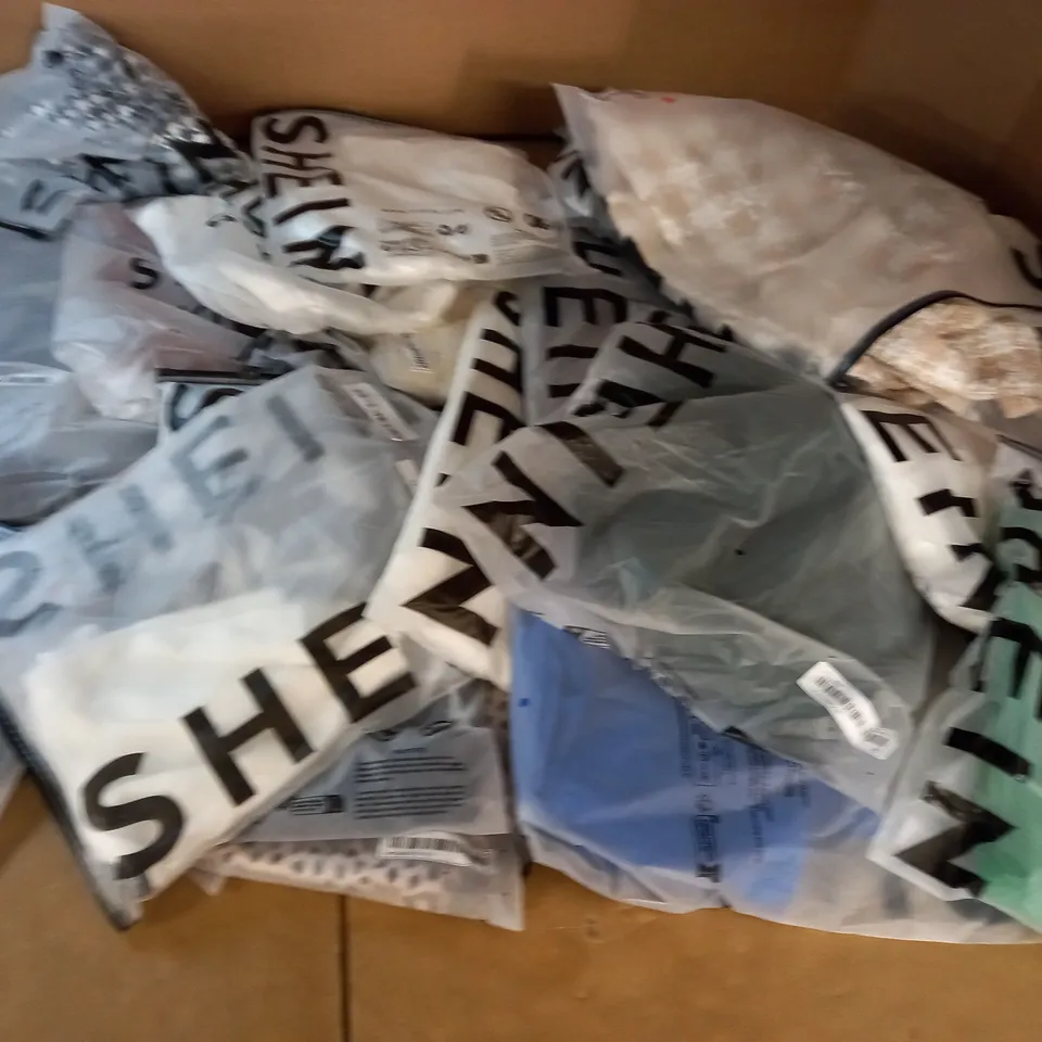 LOT OF 21 ASSORTED BAGGED SHEIN CLOTHING ITEMS 