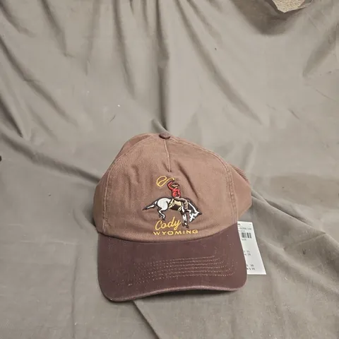 ABERCROMBIE & FITCH BROWN BASEBALL CAP – CODY, WYOMING EMBROIDERY