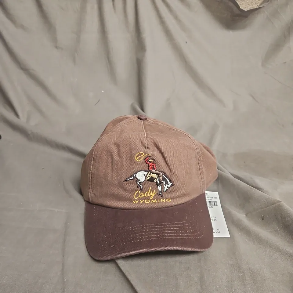 ABERCROMBIE & FITCH BROWN BASEBALL CAP – CODY, WYOMING EMBROIDERY