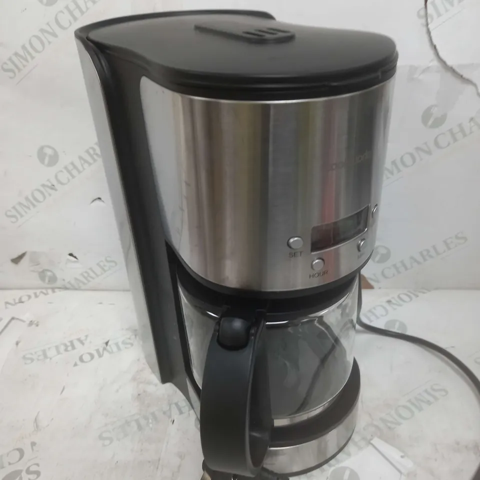 BOXED COOKWORKS STAINLESS STEEL FILTER COFFEE MAKER WITH TIMER