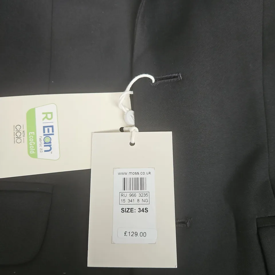 MOSS BRAND MEN'S SUIT JACKET – BLACK, SIZE 34S