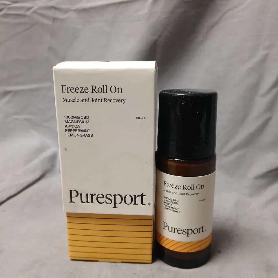 PURESPORT FREEZE ROLL-ON – MUSCLE & JOINT RECOVERY, CBD 1000MG, 50ML
