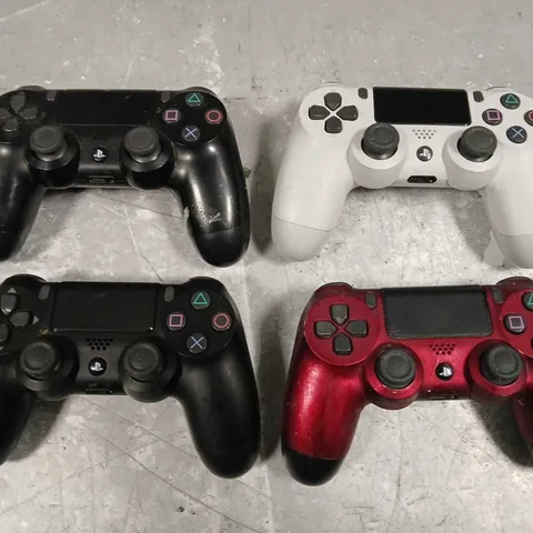 LOT OF 4 SONY PLAYSTATION 4 WIRELESS CONTROLLERS