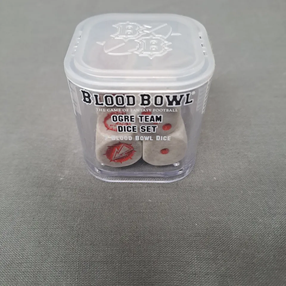 BLOOD BOWL OGRE TEAM DICE SET - 7 BLOOD BOWL DICE