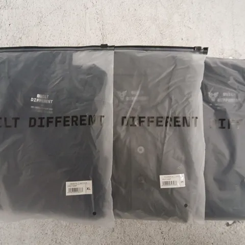 SET OF APPROXIMATELY 10 ASSORTED BUILT DIFFERENT T-SHIRTS/SHIRTS IN VARIOUS COLOURS AND SIZES