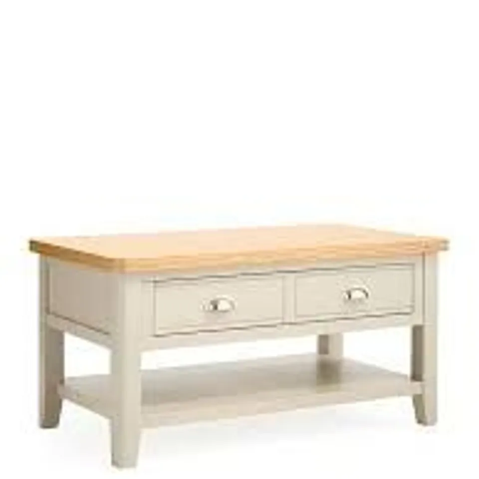 VERY HOME MALONE READY ASSEMBLED LARGE 1 DRAWER COFFEE TABLE - CONTAINS SOLID WOOD