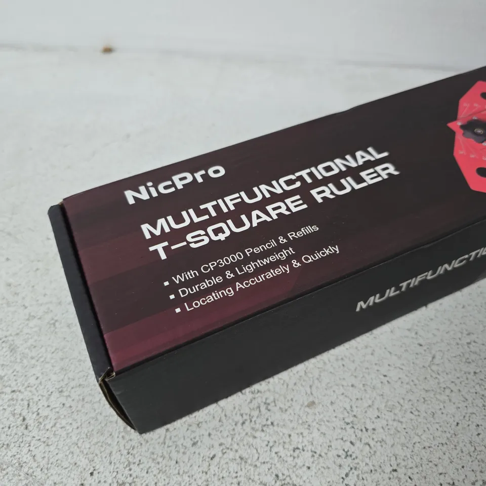 NICPRO MULTIFUNCTIONAL T-SQUARE RULER – BOXED 