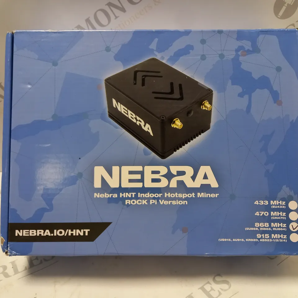 BOXED NEBRA INDOOR HOTSPOT ROCK PI MINER 868MHZ 