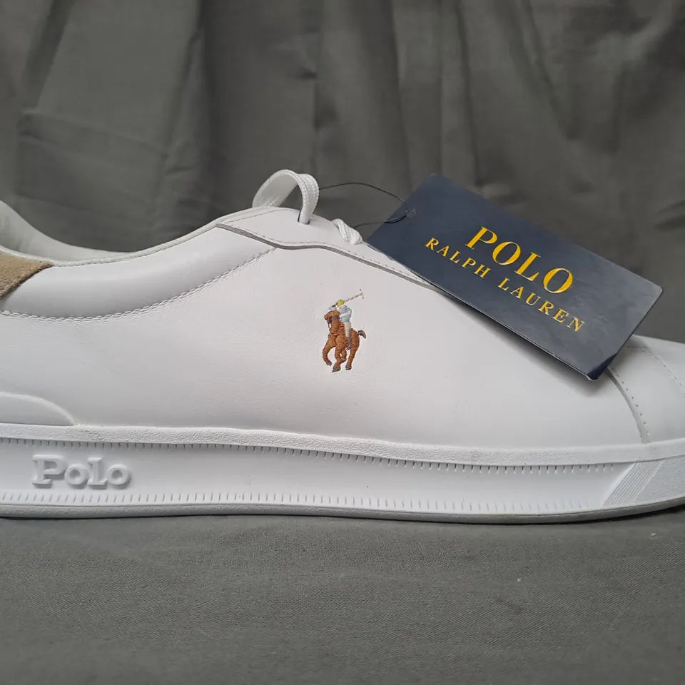 PAIR OF POLO RALPH LAUREN SHOES IN WHITE UK SIZE 10