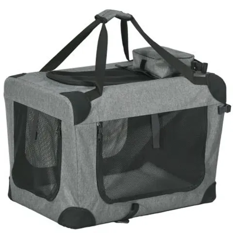 BOXED COLLAPSIBLE VEHICLE TRAVEL CARRIER WITH 3 DOORS