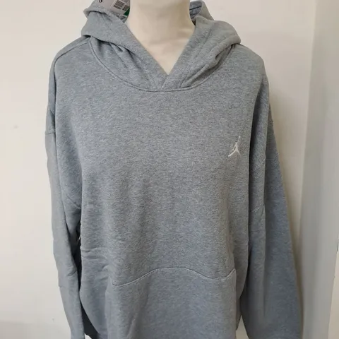 AIR JORDAN LOGO GREY HOODIE SIZE XL