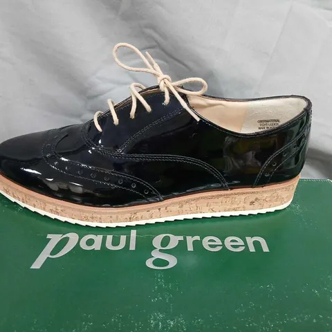 PAUL GREEN WOMEN'S STEEL BLUEOXFORD SHOES – UK 4.5