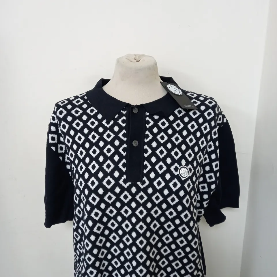 PRETTY GREEN FLEETWOOD GEO POLO SIZE L