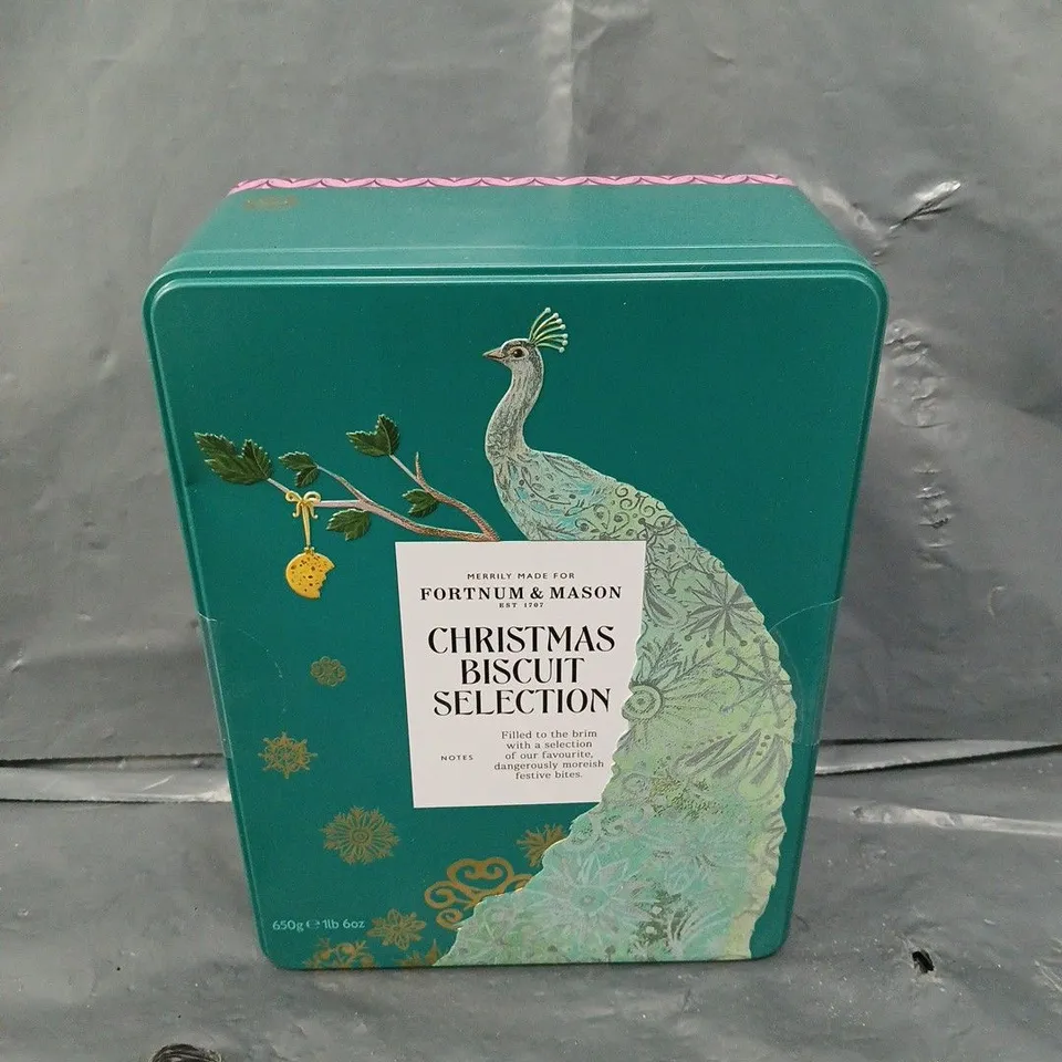 SEALED FORTNUM & MASON CHRISTMAS BISCUITS SELECTION - 650G