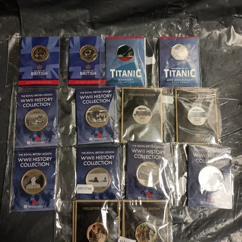 APPROXIMATELY 20 ASSORTED COLLECTABLE COINS