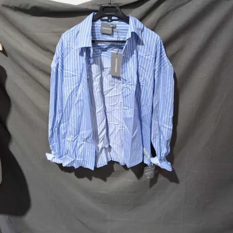CERNUCCI STRIPED SHIRT – BLUE & WHITE – UK SIZE S