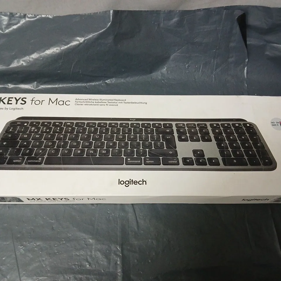 LOGITECH MX KEYS FOR MAC WIRELESS ILLUMINATED KEYBOARD – BOXED