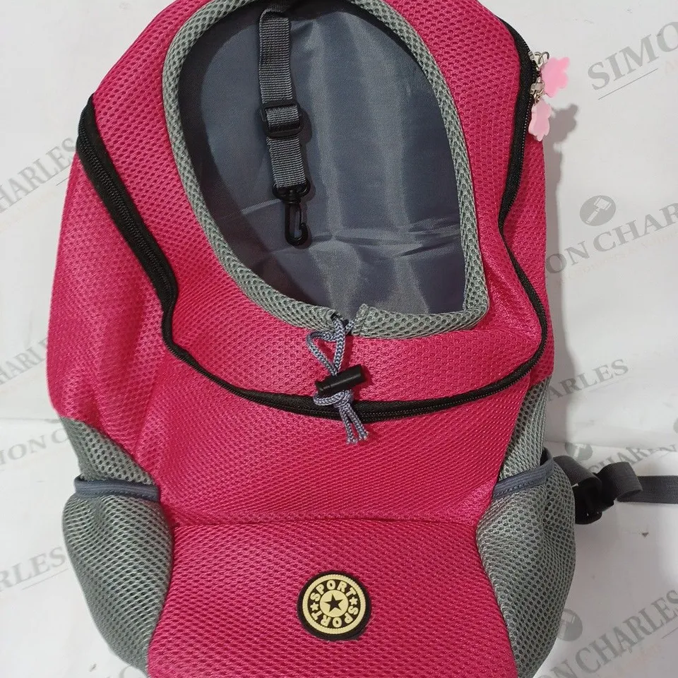 PORTABLE DOG CARRIER BACKPACK IN PINK