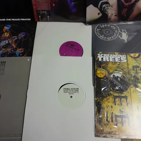 LOT OF 9 ASSORTED VINYL RECORDS TO INCLUDE SCREAMING TREES, YEULE AND DEPECHE MODE