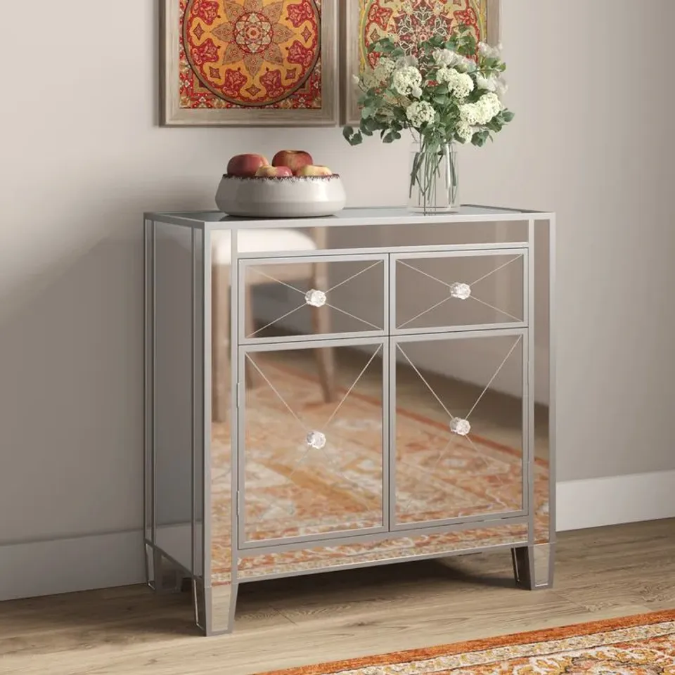 BOXED BOBTOWN 71cm 2 DRAWER SIDEBOARD