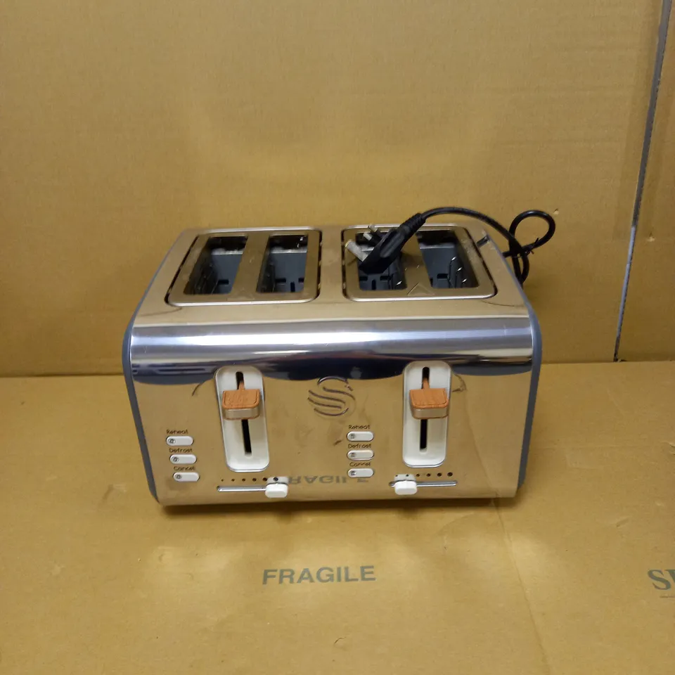 SWAN NORDIC 4-SLICE TOASTER - GREY