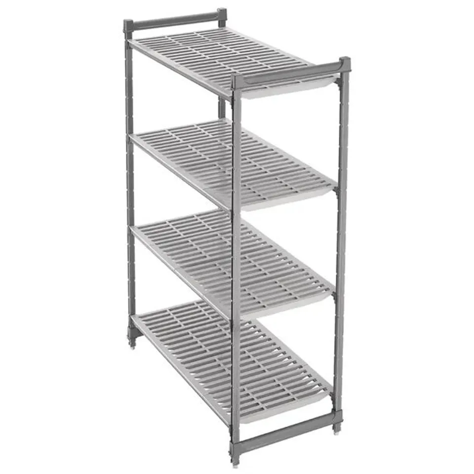 BOXED CAMBRO CAMSHELVING BASICS PLUS 4 TIER SHELVING STARTER UNIT 1830 X 1070 X 460MM