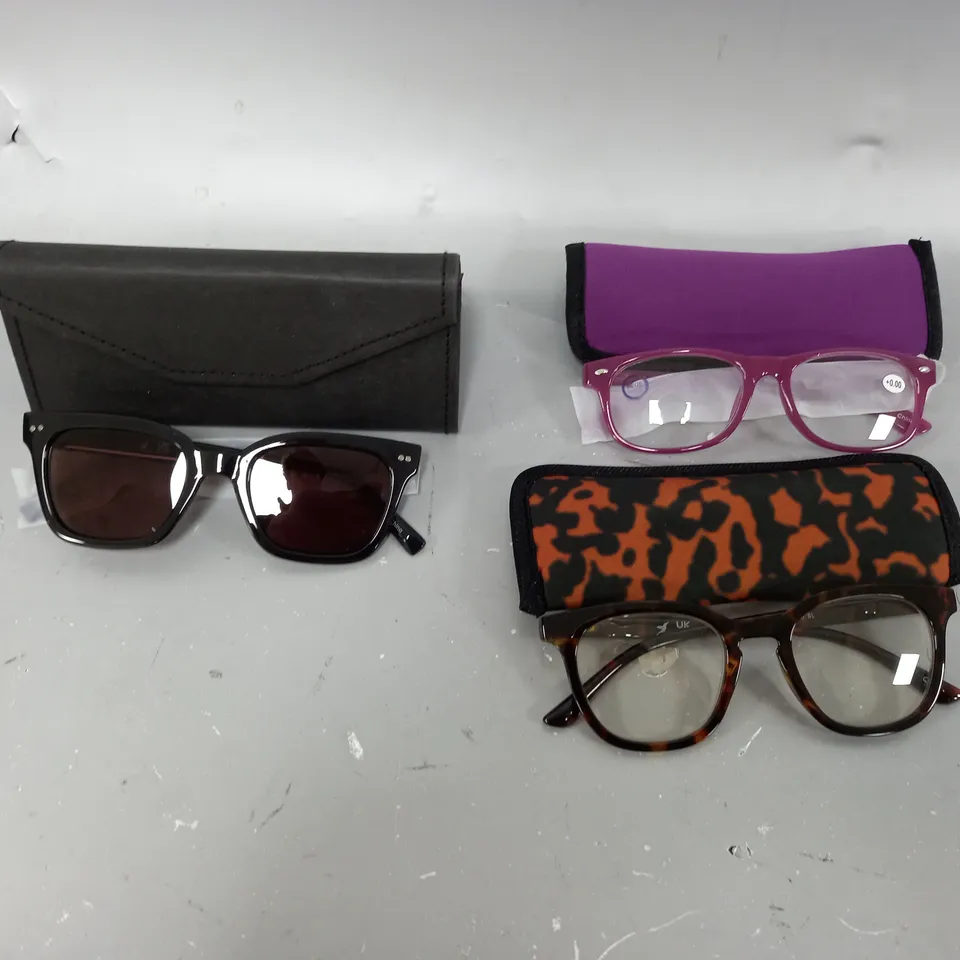 HUMMINGBIRD SUNGLASSES AND 2X READING GLASSES 