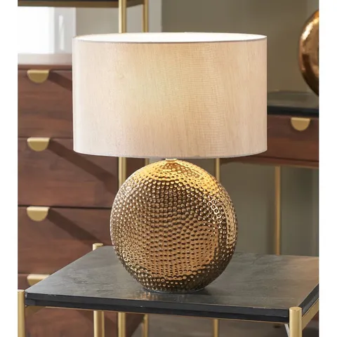 BOXED CADNITE 41CM OVAL CERAMIC TABLE LAMP