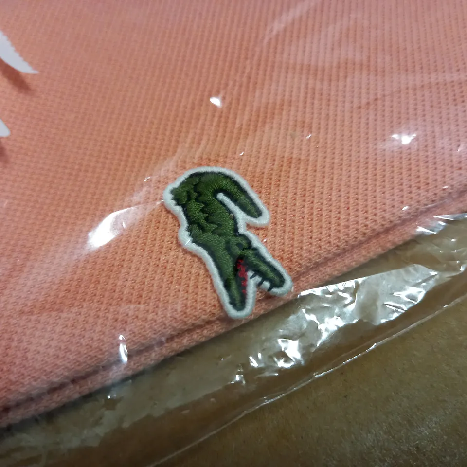 BAGGED LACOSTE PINK POLO SHIRT 