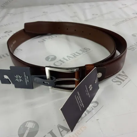 CHARLES SMITH GENUINE LEATHER BROWN BELT - 40