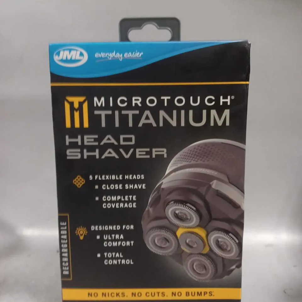 BOXED JML MICROTOUCH TITANIUM HEAD SHAVER 