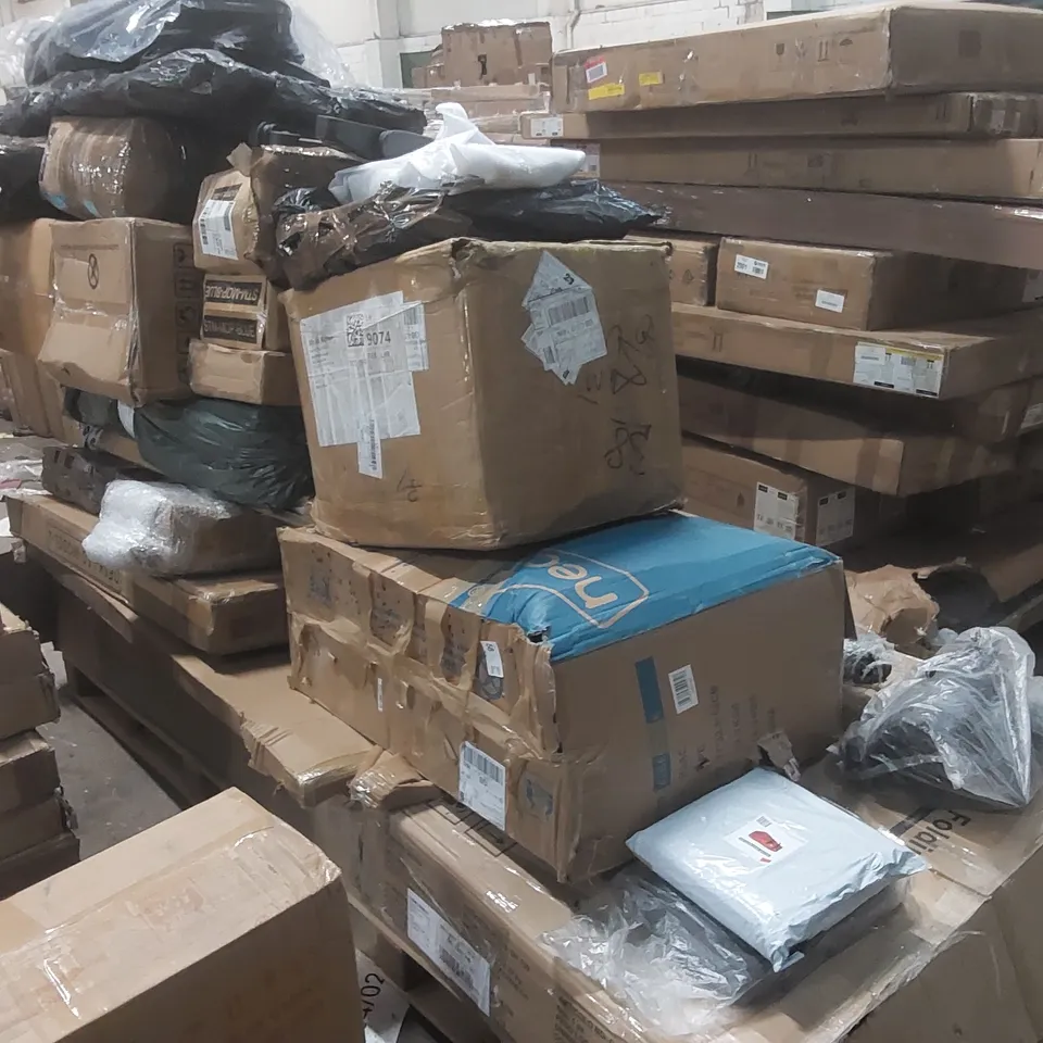 PALLET CONTAINING A LARGE QUANTITY OF ASSORTED NEO ITEMS INCLUDING FURNITURE PARTS ECT