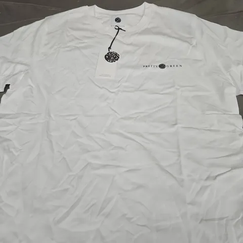 PRETTY GREEN NIMBUS TEE – WHITE, UK L