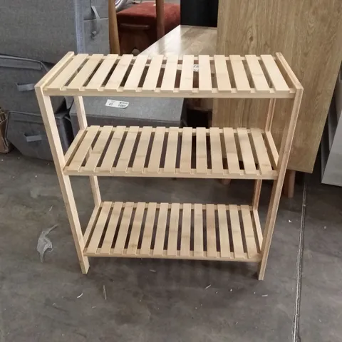WOODBRANCH 3 TIER BAMBOO 60cm H x 59cm W BATHROOM SHELF - NATURAL