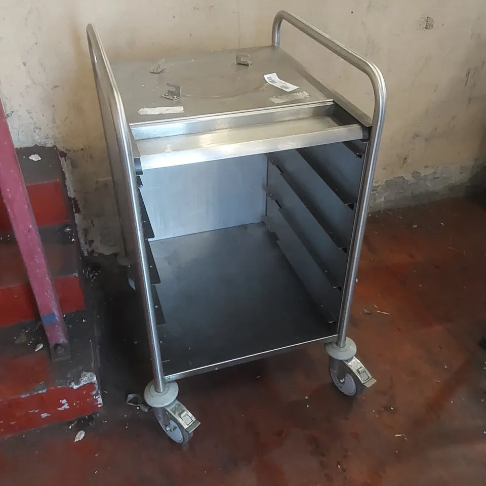 STAINLESS STEEL CATERING TROLLEY