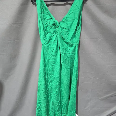 NOBODY'S CHILD ATHENA MIDI DRESS – GREEN, UK 8 (EU 36, USA 4)