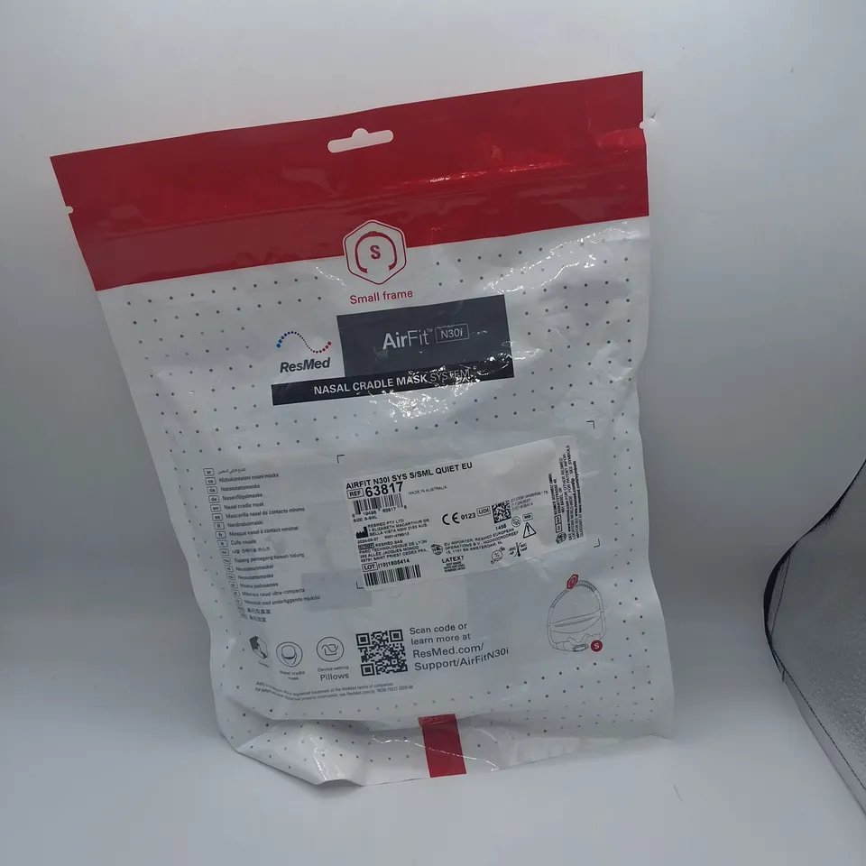 SEALED RESMED AIR FIT N30I NASAL CRADLE MASK SYSTEM - S