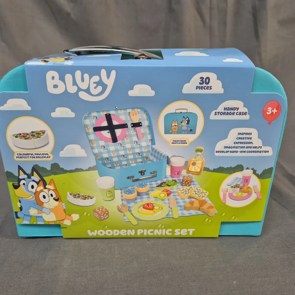 BLUEY WOODEN PICNIC SET 