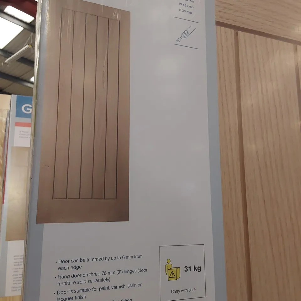 OAK VENEER COTTAGE STYLE INTERNAL DOOR 1981 × 686mm