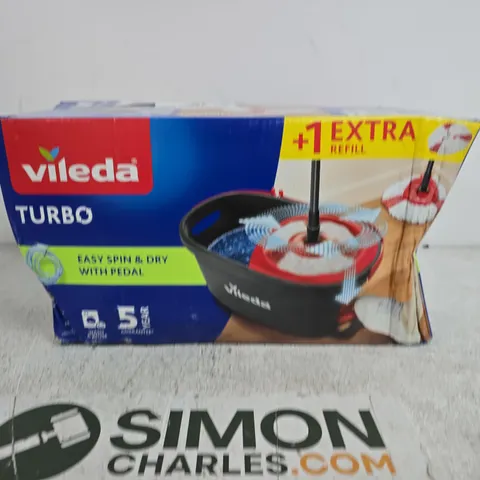 VILEDA TURBO EASY SPIN & DRY WITH PEDAL – BOXED
