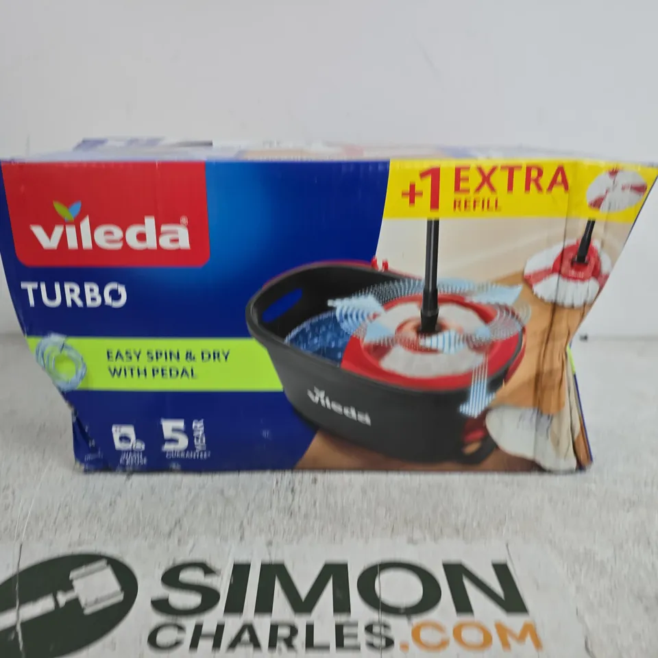 VILEDA TURBO EASY SPIN & DRY WITH PEDAL – BOXED