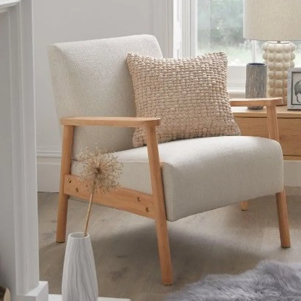 BOXED MONA ACCENT CHAIR WITH FOOTSTOOL  RRP £249