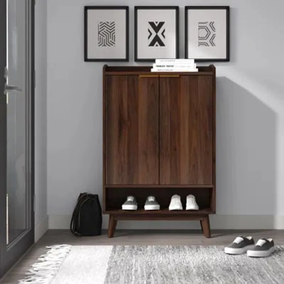 BOXED 20 PAIR SHOE STORAGE CABINET (2 BOXES)
